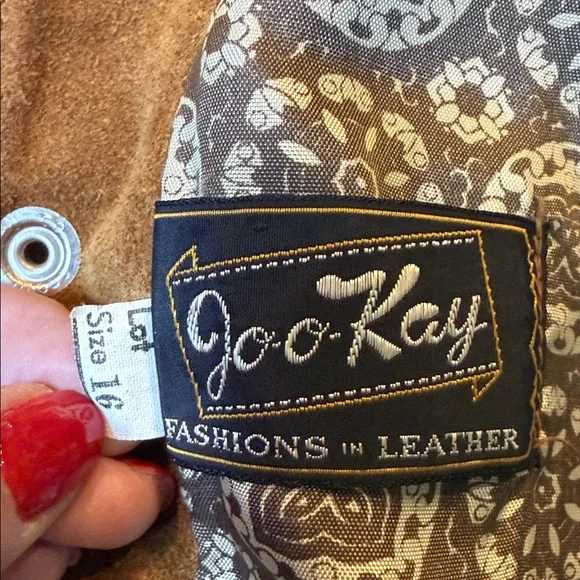 JOO KAY KIDS VINTAGE GENUINE SUEDE LEATHER FRINGE JACKET - Picture 4 of 9